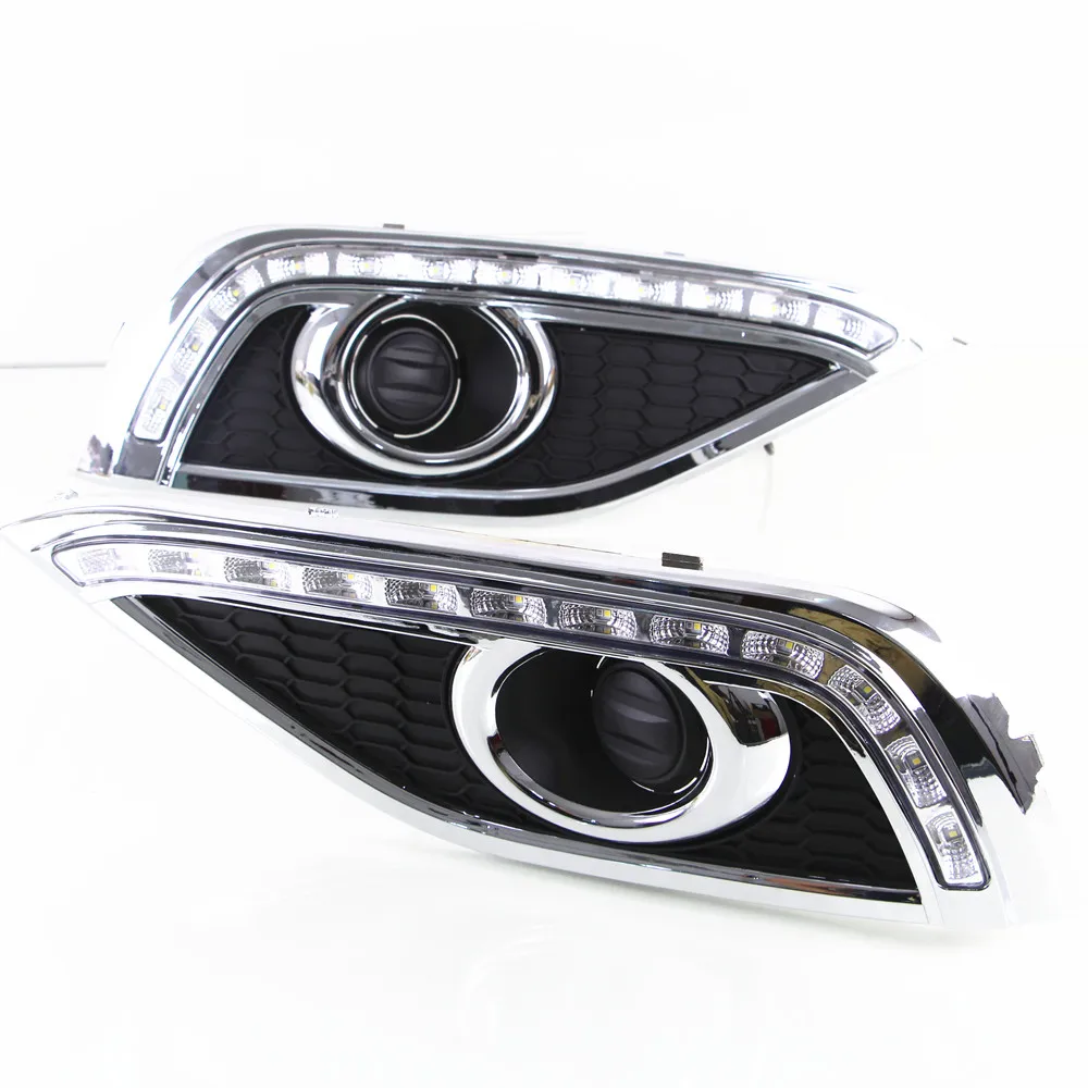 Подходит для Хонда сrv 2012 13 светодиодных аксессуаров белый светильник s дневные