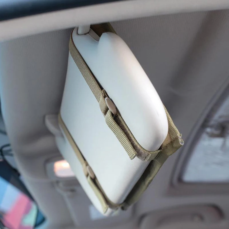 

1Pc Vehicle Visor Panel EDC Tool Pouch CD Storage Bag Truck Car Sun Visor Organizer Auto Accessories Holder Storage Bag