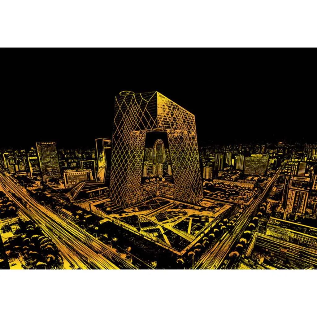 Прямая поставка живопись по номерам золото царапины искусство для подростков