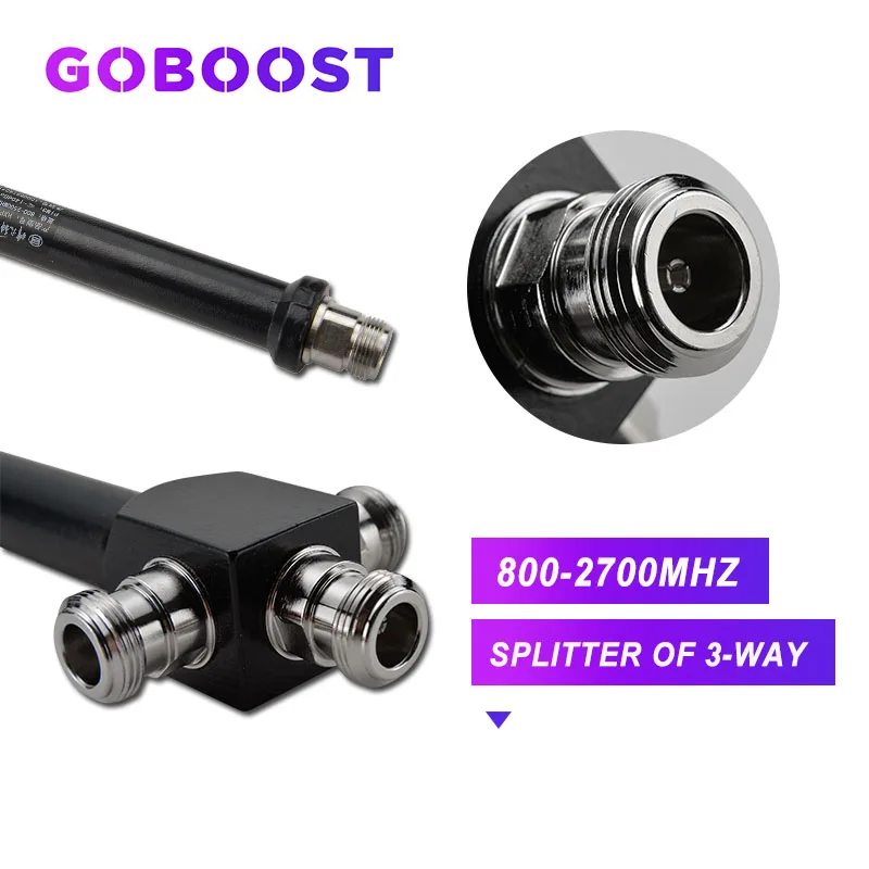 3-сторонний разветвитель мощности для ретранслятора сигнала 800 МГц ~ 2700 N-Female
