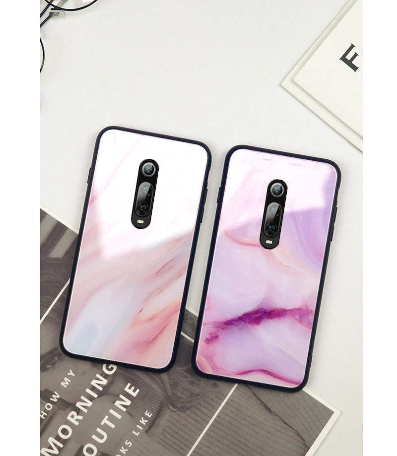 Для Meizu M9 M8 M6 M5 Note чехол Роскошный мрамор закаленное стекло твердая задняя крышка для Meizu v8 x8 s6 E3 модные красочные Чехлы для телефона