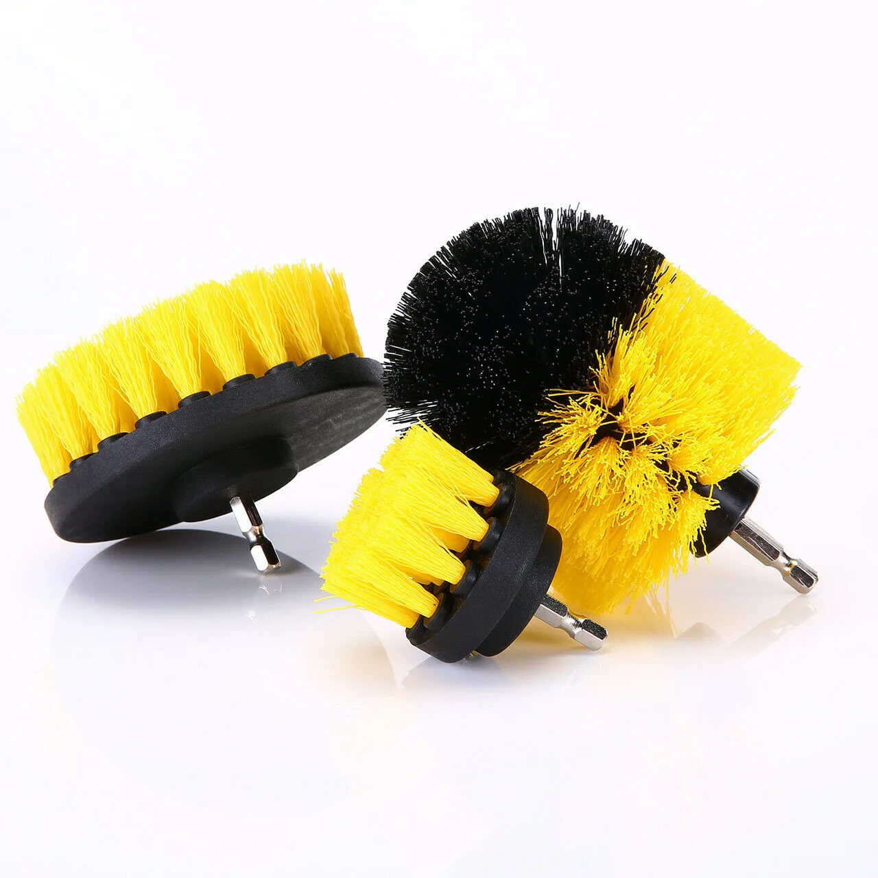 

2/3.5/4 Inch Drill Scrubber Brush Car Carpet Cleaning Grout Nylon Tile Yellow
