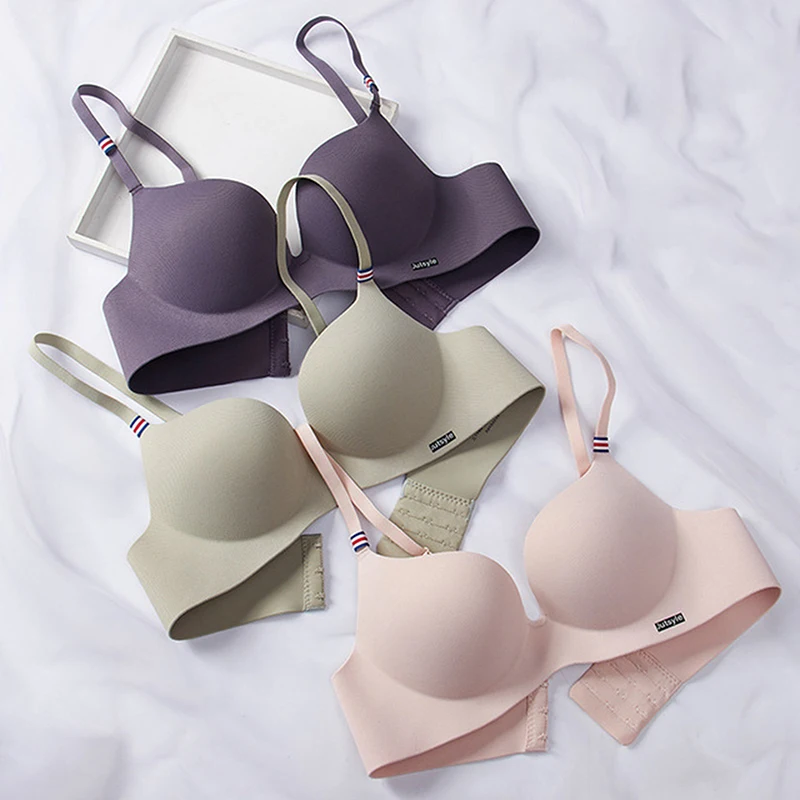 

Sexy Deep U Bras For Women Push Up Lingerie Seamless Wireless Bralette Fashion Comfortable Brassiere Female Underwear Intimates