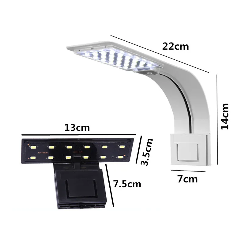 Ультратонкий Светодиодный светильник для аквариума 220 В водонепроницаемая лампа