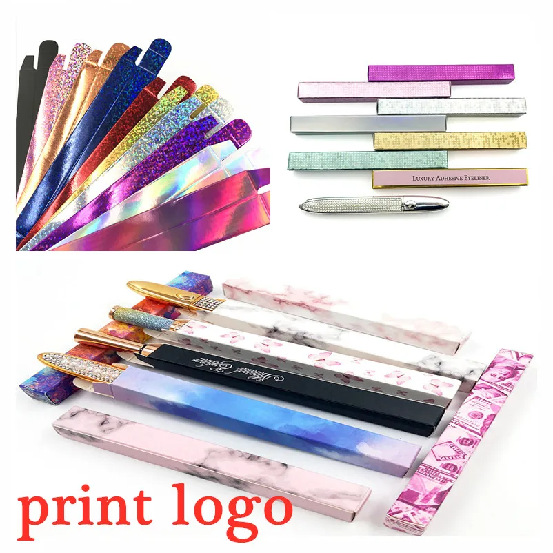 Косметика блестящая под заказ подводка для глаз в упаковке голографические