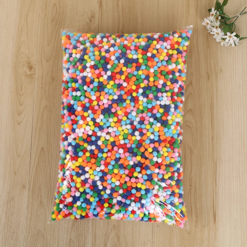 Оптом 1000 шт. 10 мм помпоны мягкие меховые шарики художественные игрушки поделки