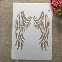 a4 29cm pair of angel wings diy layering stencils wall painting scrapbook coloring embossing album decorative template