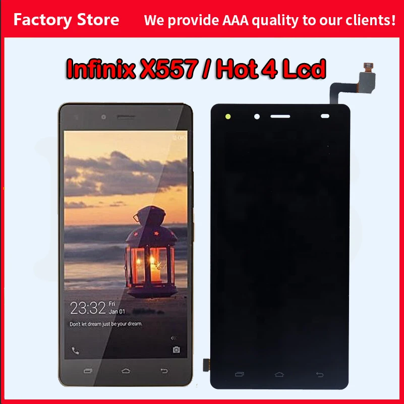 Сенсорный ЖК-экран Infinix X557 Горячая 4 ЖК-панель 5 &quotдисплей сенсорный экран сборка