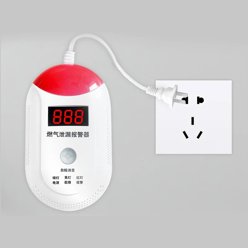 Household Digital Display Gas Alarm Wifi Smart Kitchen Leak Detector 1 Pc | Безопасность и защита