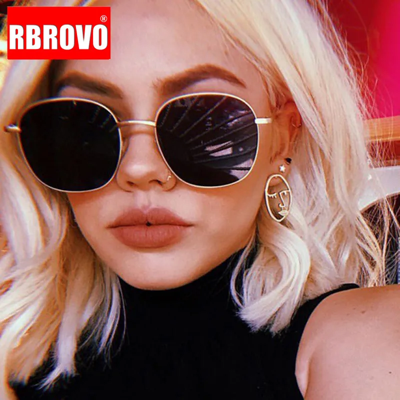 RBROVO 2021 винтажные Большие женские солнцезащитные очки в оправе роскошные Ретро