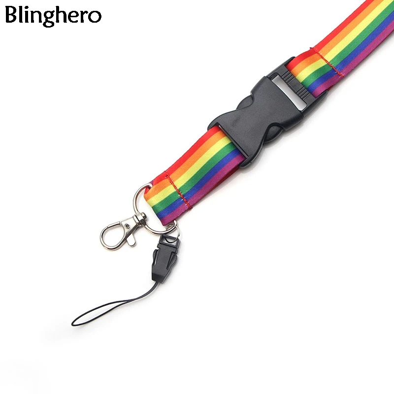 Blinghero Phone Neck Straps Rainbow Color Print Lanyard for keys Camera  Security Badges ID Badge Phone Holder Hang Rope BH0601