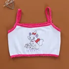 3 шт.лот, детское нижнее белье Топ на бретелях из 100% хлопка для девочек, майка ярких цветов майка для девочек, топы для малышей