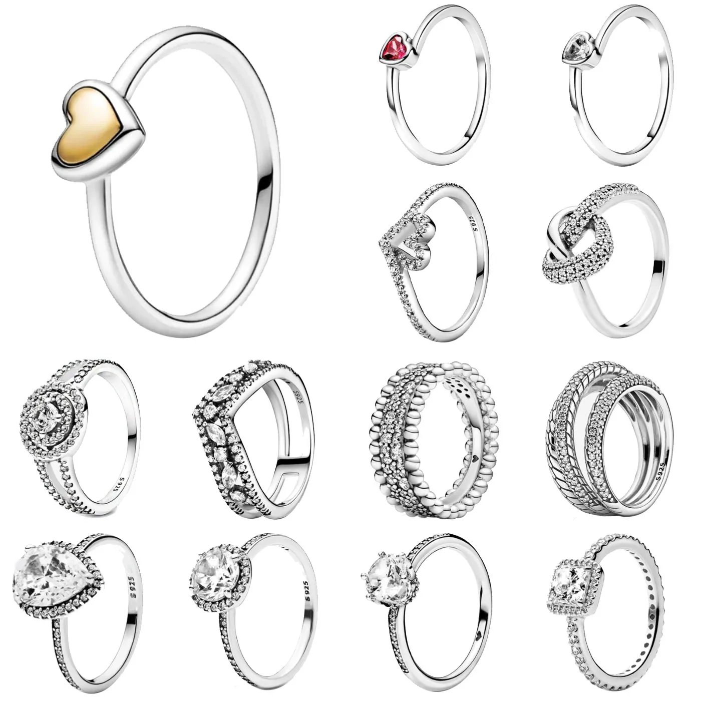 

Natsuki Authentic Original 925 Sterling Silver Sparkling Heart Ring Women Engagement Anniversary Fine Jewelry Zircon Rings