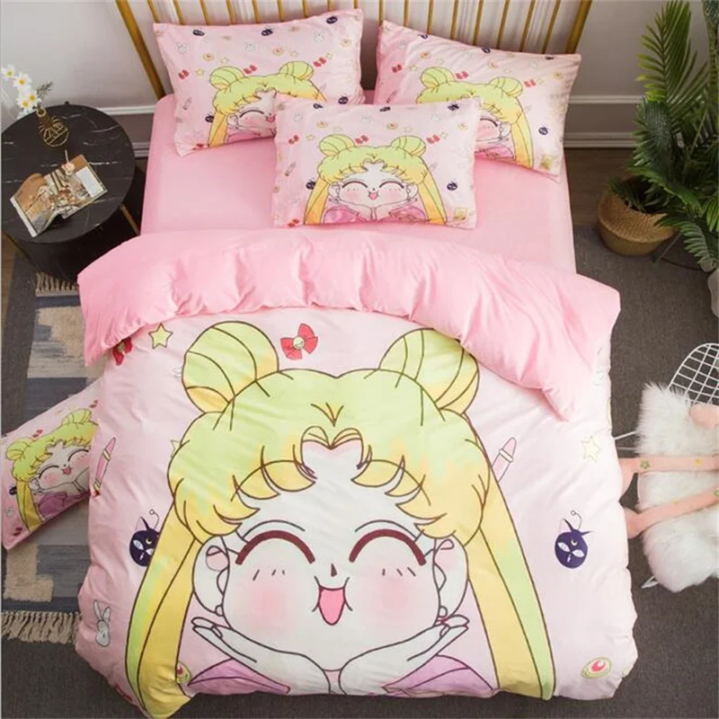 Короткая футболка с героями из японского аниме девочек ручек на выбор