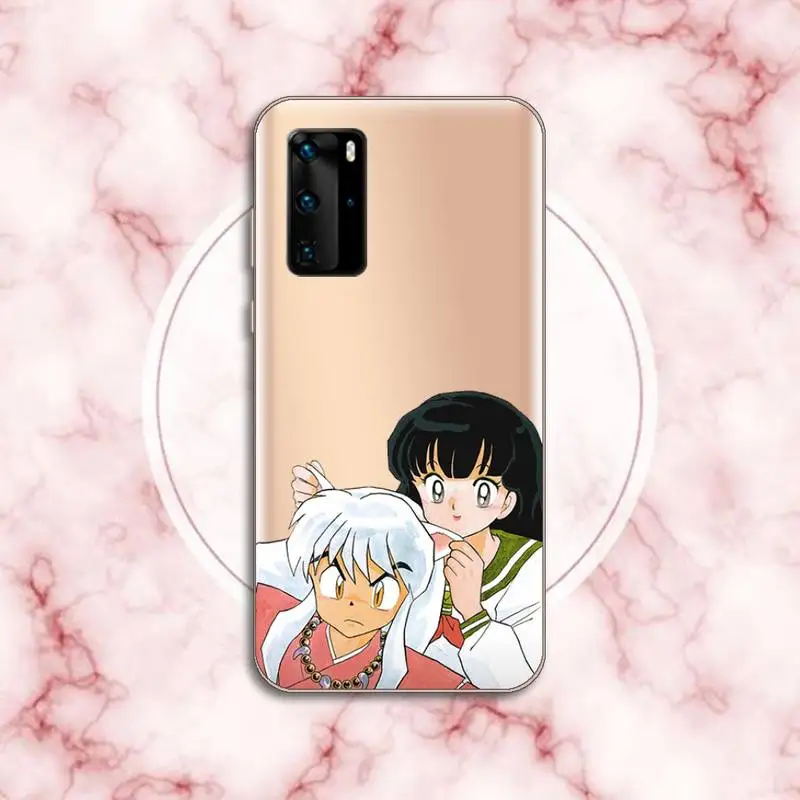 

Anime Inuyasha funny cute aesthetic Phone Case Transparent for Huawei P honor 8 10i 20 30 40 smart 2019