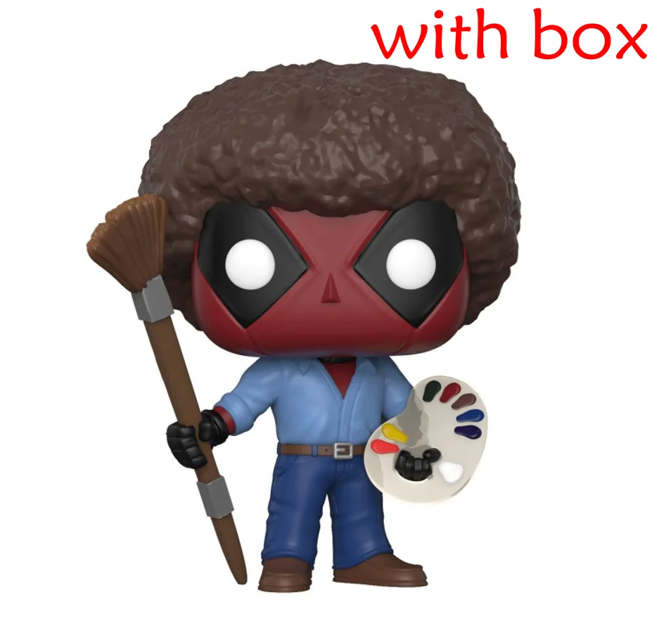 Официальная фигурка игрушка Action Toy Figures Deadpool в образе Боба Росса pvc Бобл-Хед коллекционная игрушка Фигура с розничной коробкой 319# on.