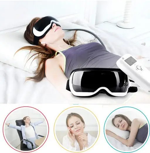 安い HANRIVER 新空気圧アイマッサージャー Mp3.6 機能。払拭目袋、目磁気遠赤外線加熱。目のケア