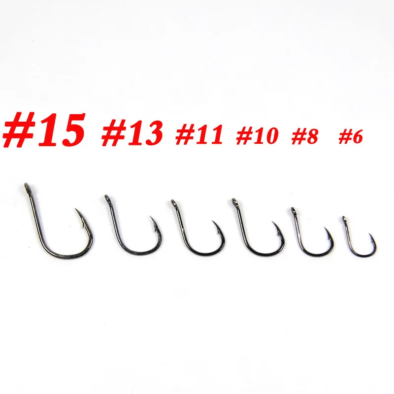 

100PCS High Carbon Steel Barbed Fish Hook with Eye Strong Sharp Saltwater Fresh Water Hooks