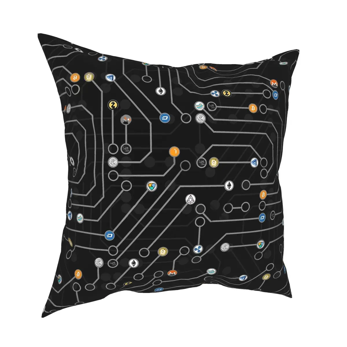 

Digital Asset Throw Pillow Cover Cushions for Sofa Bitcoin Crypto Cryptocurrency Ethereum Btc Blockchain Pillowcover Home Decor