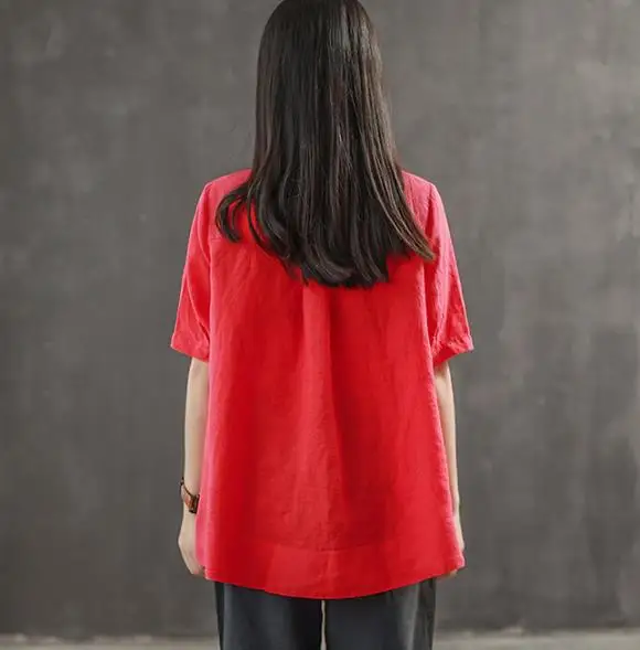 Топы со стоячим воротником новинка 2020 Летняя Повседневная белая блузка с