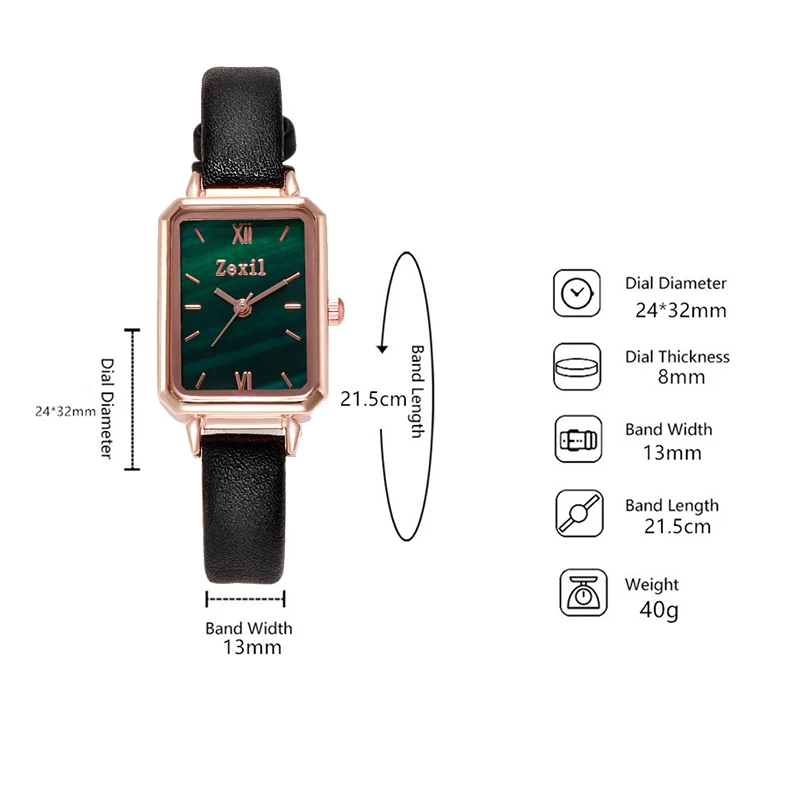 В виде сердца Для женщин Роскошные Кварцевые часы с кожаным ремешком и Цвет