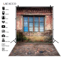 laeacco old rural deserted house stone way yard porch scenic photo backdrops photographic background photocall photo studio