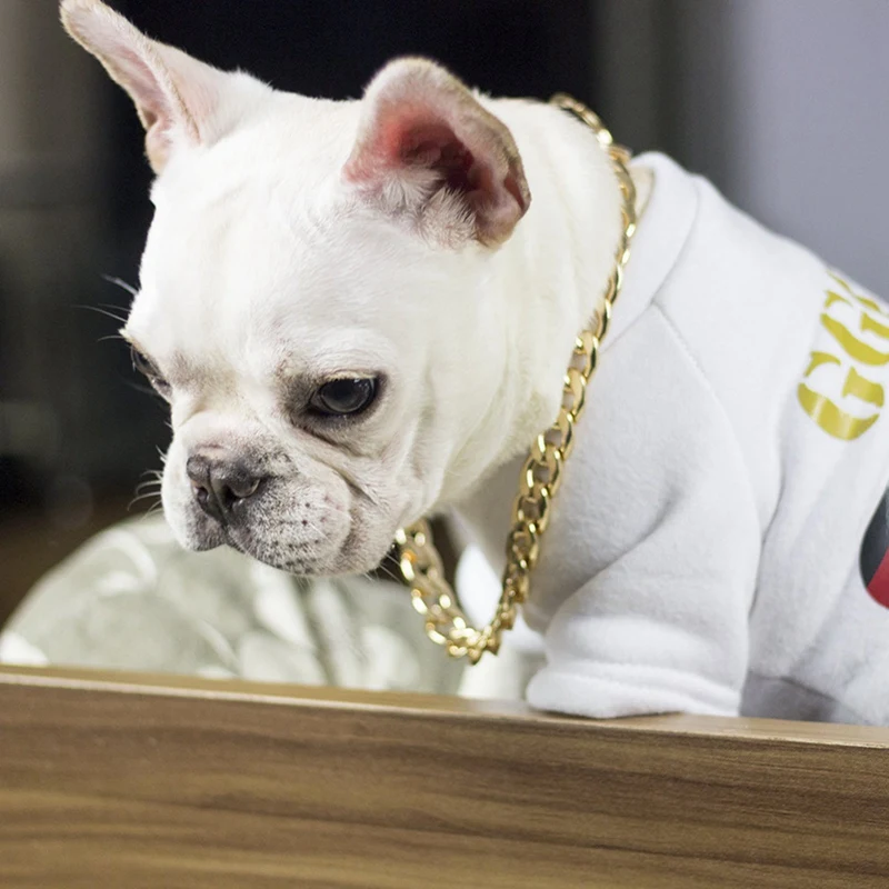 Металлическая цепочка для домашних животных тяжелая плотная цепь собак среднего