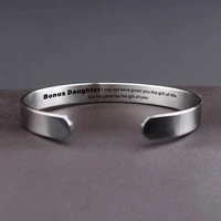 2022 fashion new 8mm stainless steel bracelet bonus daught inspirational womens jewelry bracelet can be customized