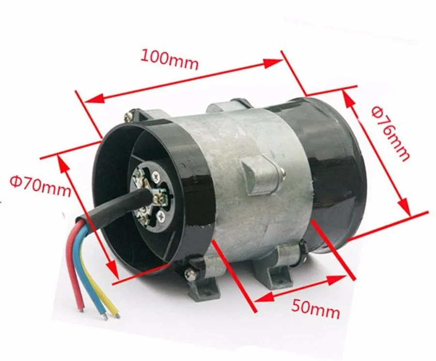 12V 16.5A автомобиля электрическая турбина Мощность Turbo 3000KV 35000 об/мин 300 Вт с