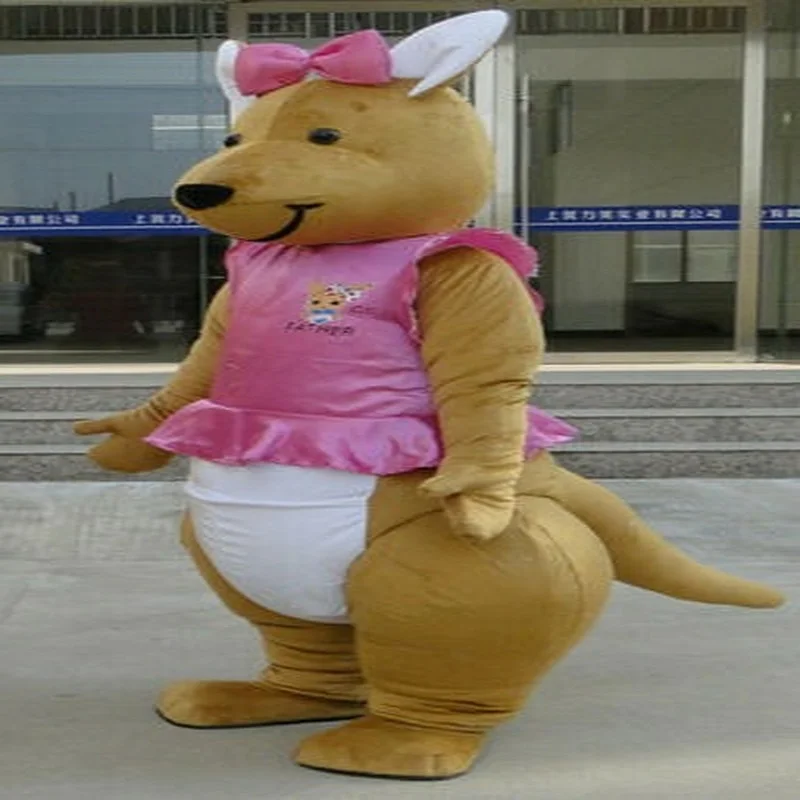 Костюм талисман кенгуру карнавальный пушистый костюм вечерние меховые костюмы с