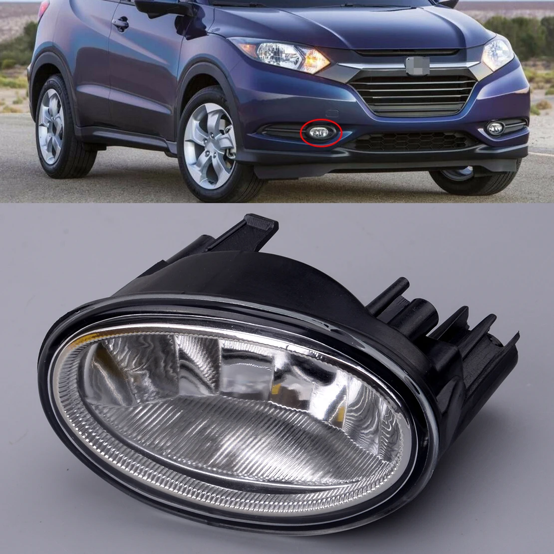 

Передняя правая прозрачная противотумансветильник фара для автомобиля, подходит для Honda HR-V 2016 2017