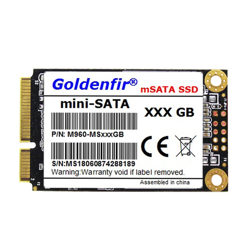 

Твердотельный накопитель Goldenfir mSATA SSD SATA3 iii SATA ii SSD