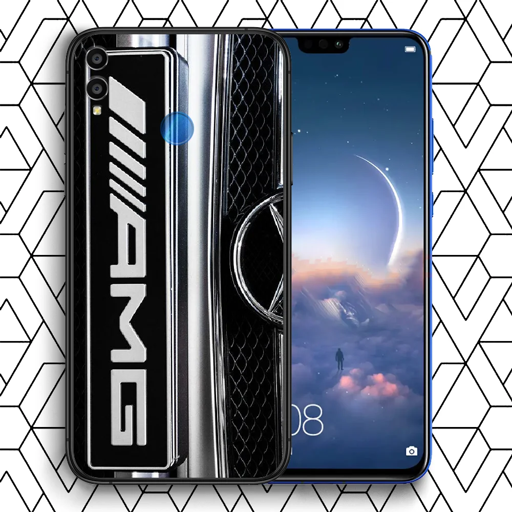 

Motorsport Amgs Tire Car Phone Case Cover Hull For HUAWEI Honor 7a 8s 8a 8x 9 9x 10 20 i Lite Pro black Funda Luxury Cover
