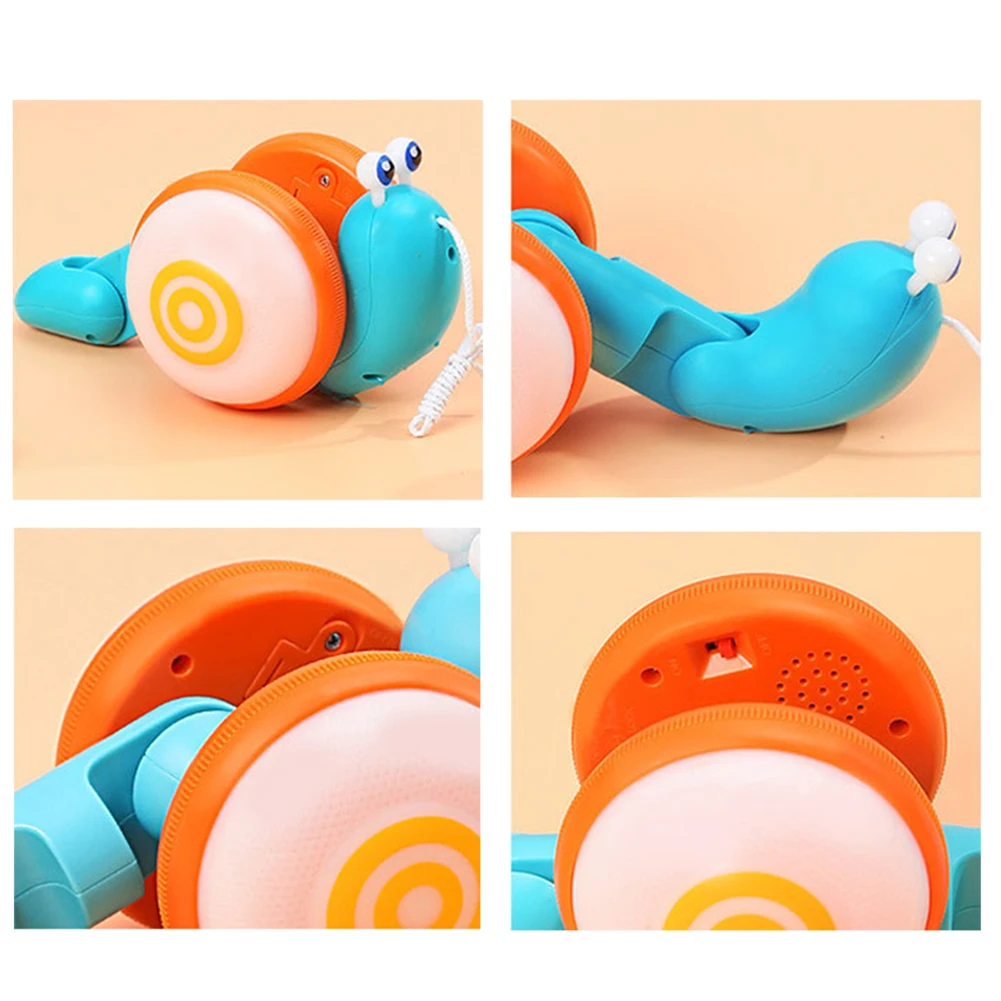 

Animal Pull Rope Toy Car Children Gift Toddler Pull Walking Toy Snail Pull Rope Toy Baby Drag Car Along Educational Toy