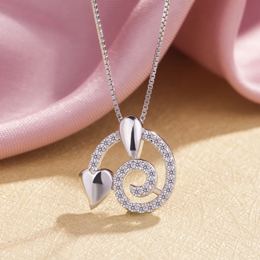 Женская цепочка с подвеской Торнадо из серебра 925 пробы|Ожерелья| |