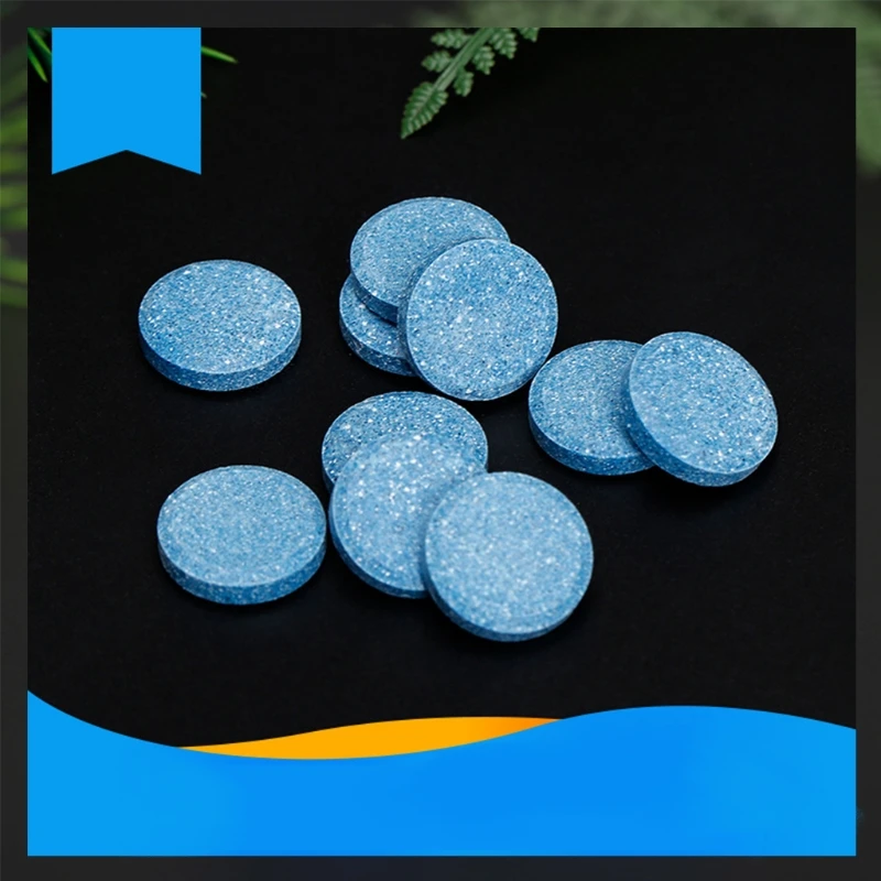 

10Pcs Car Solid Wiper Window Cleaning Car Windshield Glass Cleaner Effervescent 1XCF