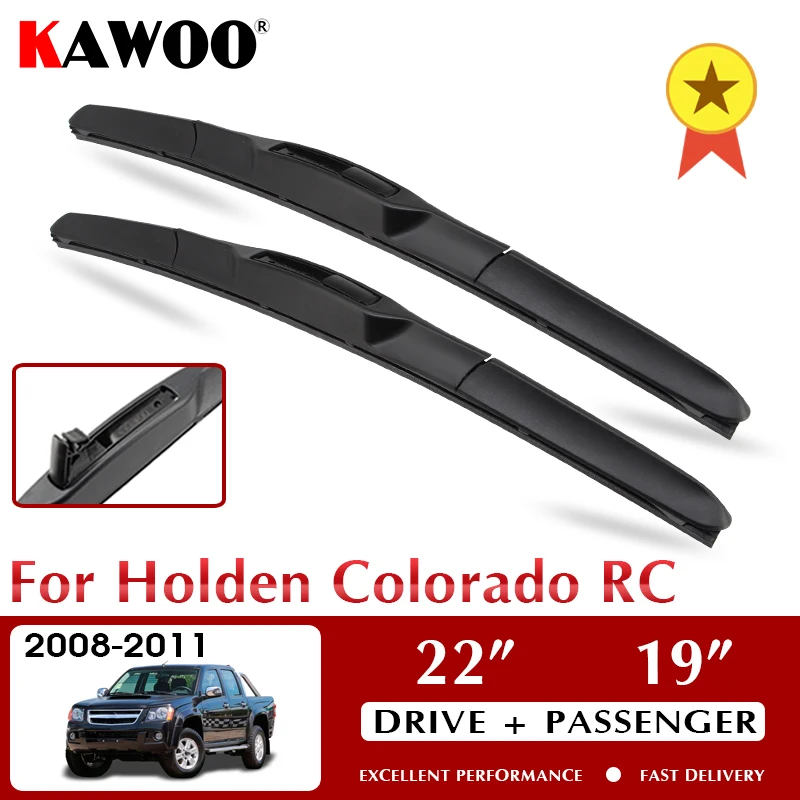 

KAWOO Щетка стеклоочистителя переднего автомобиля лезвия для Holden Colorado RC 2008 2009 2010 2011 лобовое стекло окна 22 "+ 19" LHD RHD