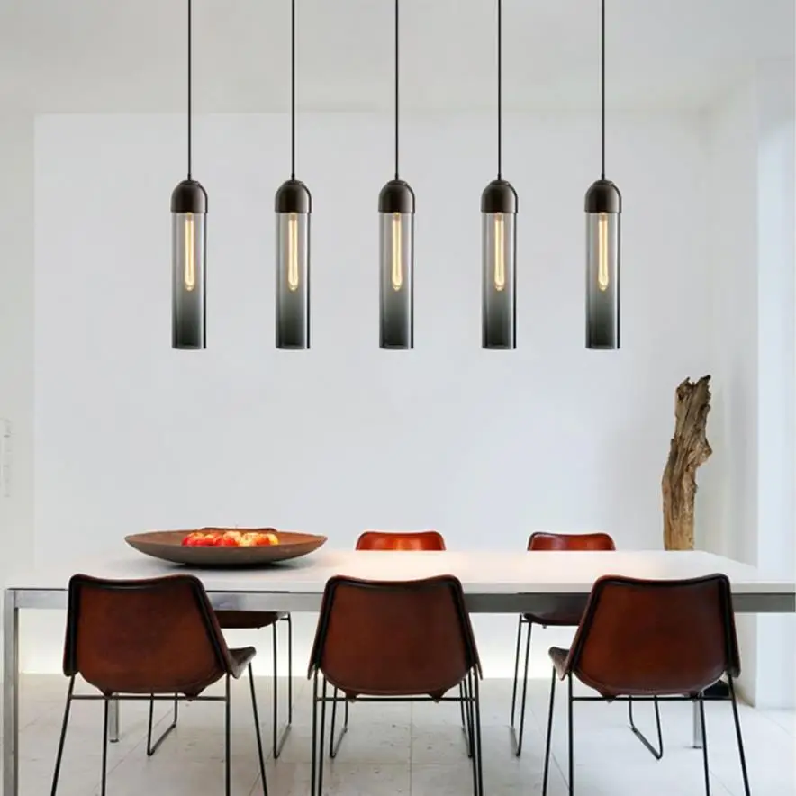 Современная подвесная светодиодная лампа креативный стеклянный светильник в