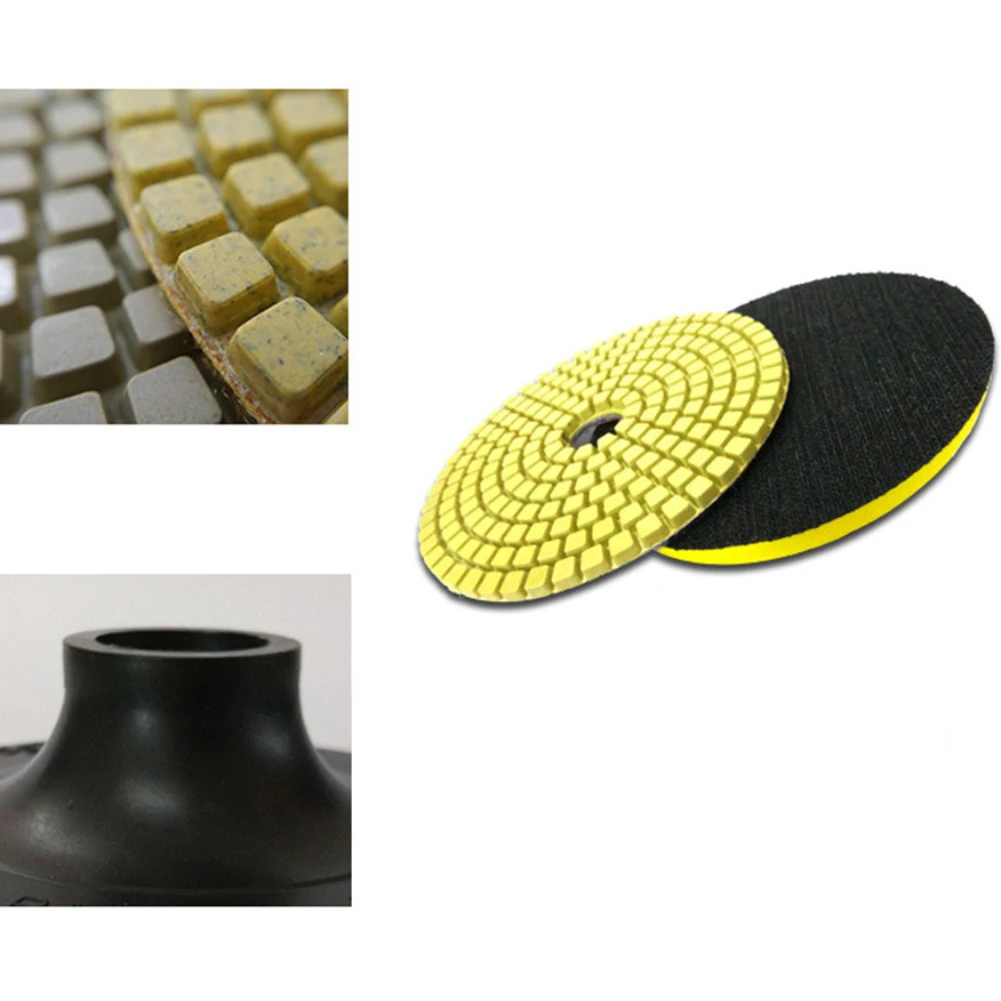 

11pcs/set Wet Polishing Pad Diamond Backing Pad Granite Stone 3 Inch Grinding Disc Tiles Abrasive Accessories Tools Marble
