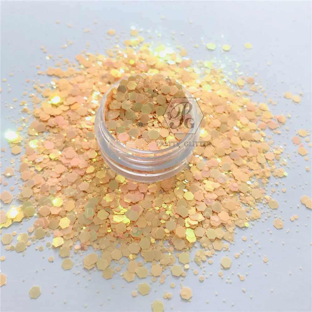 PrettyG 1 коробка цветов переключение крупной смешанной формы блеск для смолы Сделай