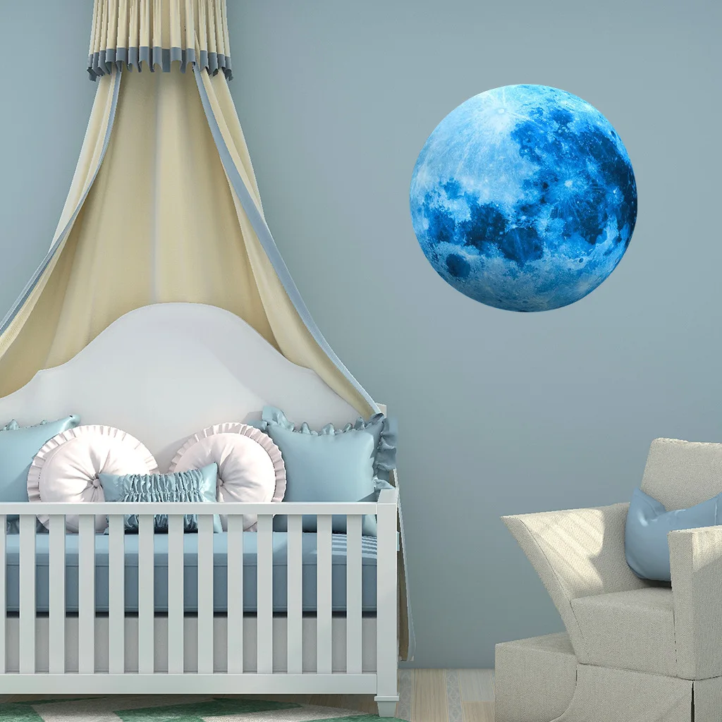 

Shine In The Darkness 435 Pcs Luminous Moon Star Dot Wall Stickers Fluorescent Wall Stickers Environmental Decoration