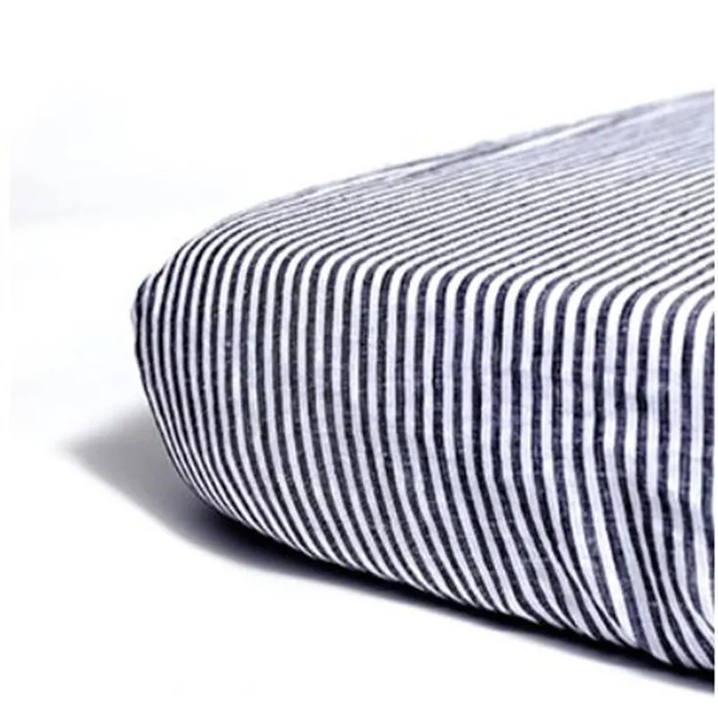 Простыня в полоску из 100% льна 1 шт./компл. дышащая антибактериальная приятная для