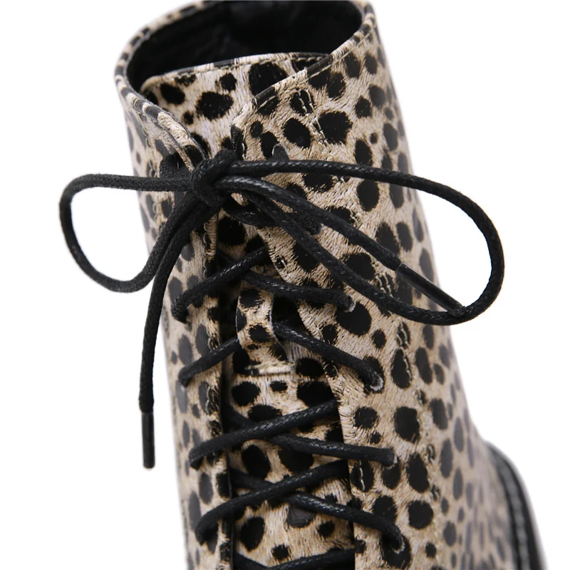 2019 г. Роскошные Дизайнерские леопардовые Ботинки женские туфли на плоской