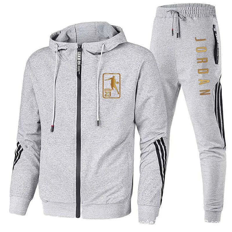 

Men's sportswear, two piece stripe, Hoodie, outdoor sports pants, sportswear, spring and autumn, 2021
