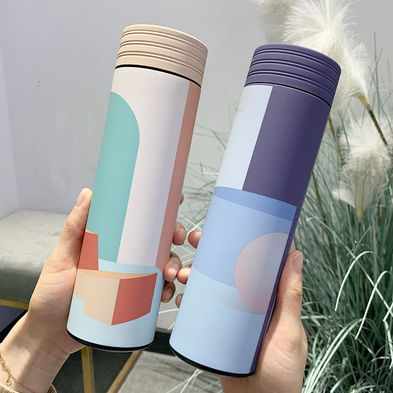 

Winter Coffee Thermos Grandes Stainless Steel Designer Beautiful Water Bottle Tea Separation School Garrafa Termica Thermal Mug
