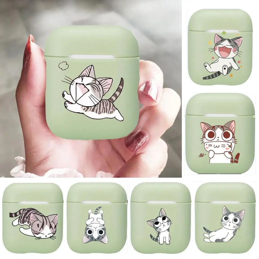 

cute cartoon cat Soft Silicone Cases For Apple Airpods 1/2 Protective Case Bluetooth Wireless Earphone Cover For Apple Air Pods
