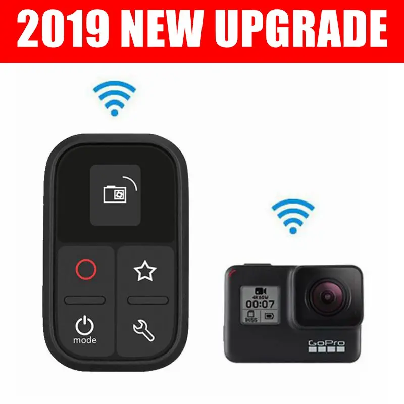 Магнитный пульт дистанционного управления 2019 80 м Wi Fi с OLED экраном для GoPro Hero 8 7 Black 6