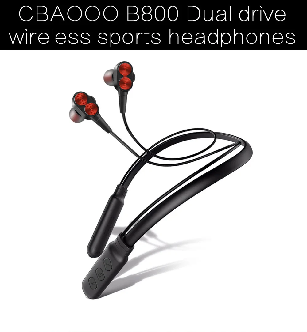 CBAOOOO B800 Bluetooth наушники беспроводные наушники спортивные стерео Bluetooth наушники Auriculars с микрофоном для телефона
