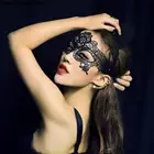 Новинка 1 шт. Для женщин Сексуальная кружевная маска на глаза Вечерние Маски для венецианские костюмы для маскарада и Хэллоуина Карнавальная маска черный