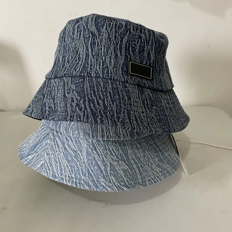 

Luxury Brand Bucket Hat Beach Hat Street Headwear Fisherman Outdoor Hat Men Women Unisex Washed Denim Bucket Hats